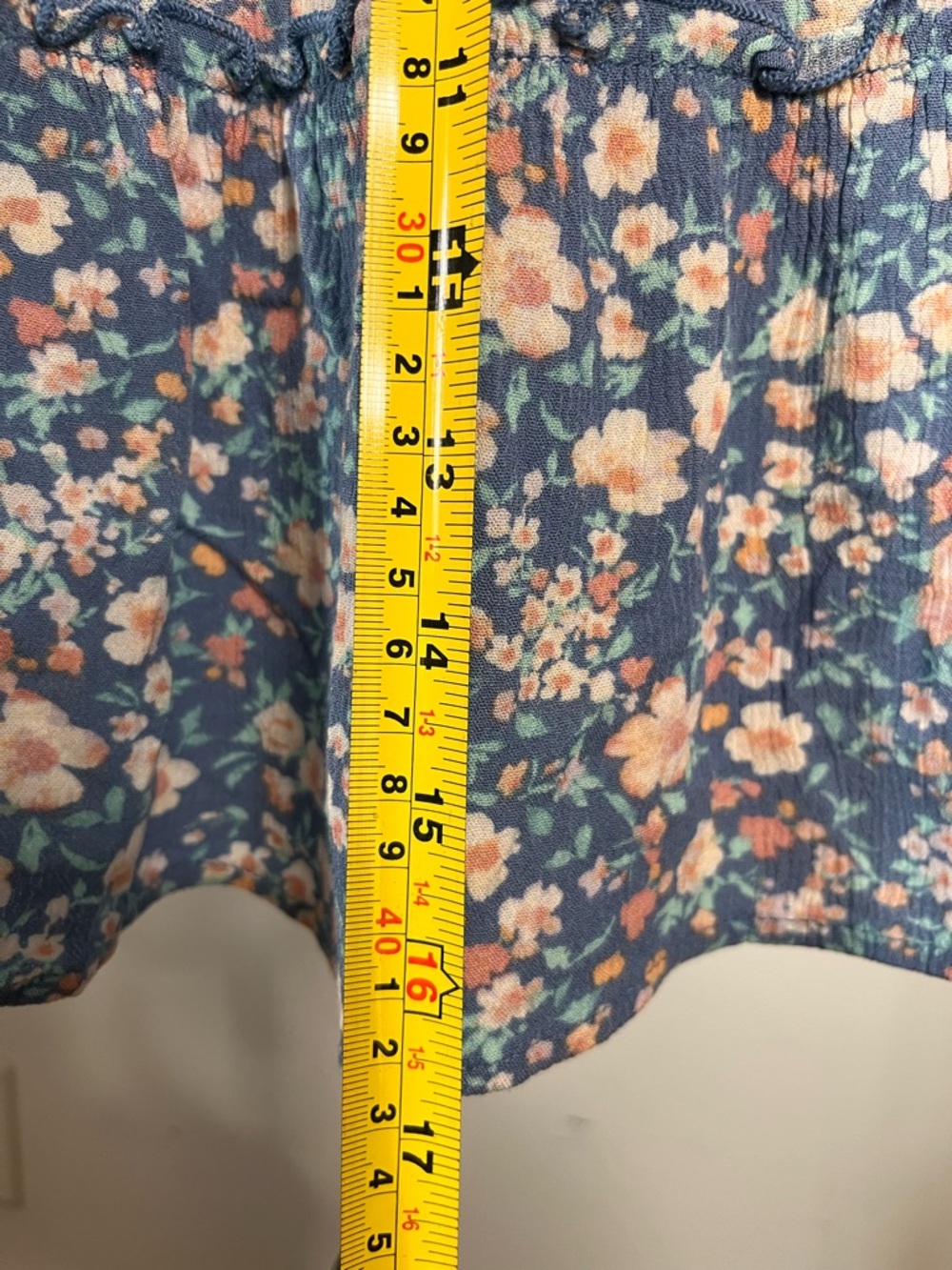 Hippie Rose Women’s Size L Multicolor Floral Blue Skirt Vacation Travel Beach - Picture 4 of 6
